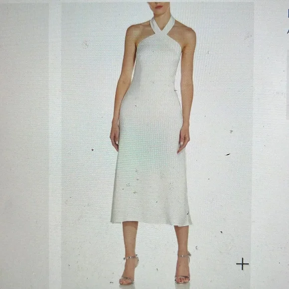 white lace halter maxi dress Tokyo Dreams Lace Halter Maxi Dress White main image 0